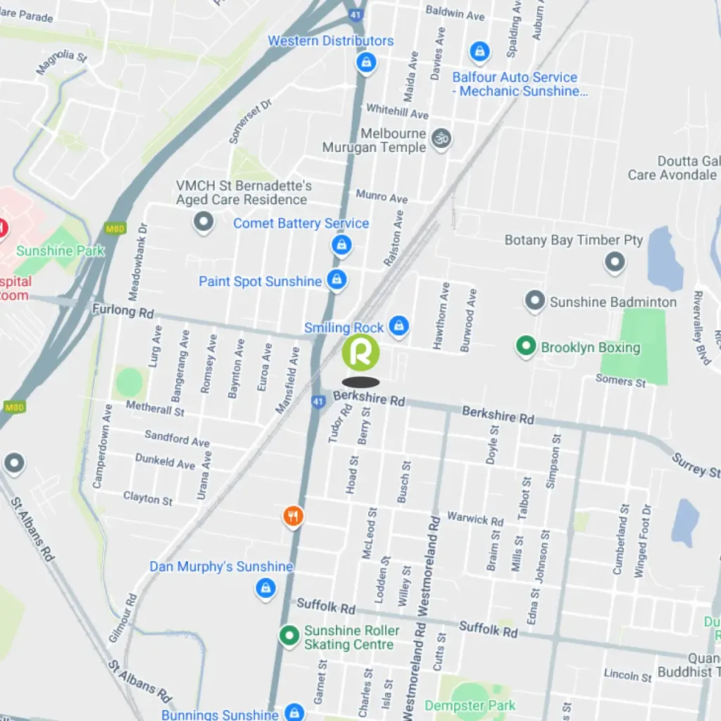 Google map of roomia sunshine