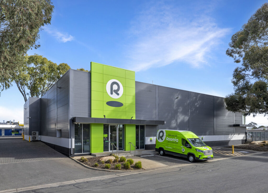 _St Marys SA Roomia Roomia Self Storage St Marys Adelaide, with Free Green Move in Van parked out the front